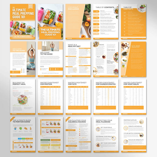 Meal Prep Guide, Nutrition Guide, Fitness Template, Nutrition Coach